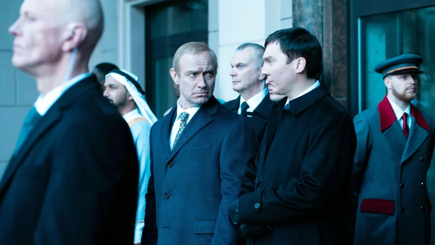 Paul Dano plays Vadim Baranov in The Wizard of the Kremlin