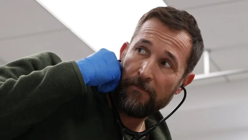 Noah Wyle Treats Laetitia Hollard Scrape on The Pitt Set