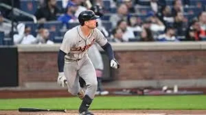 Colt Keith Thrown Out at Home as Mets Beat Tigers 10-2 — Tigers - Mets