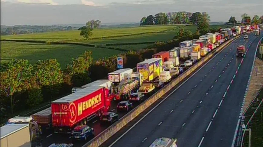 M6 Traffic Closed Near Stafford After Serious Collision at J14