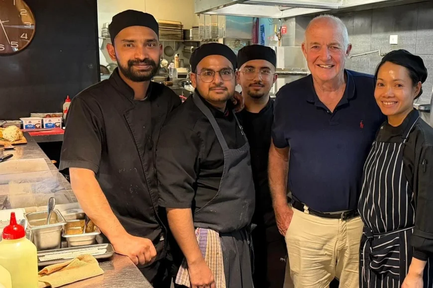 Rick Stein Visits Urban Greek on Murray Street in Hobart