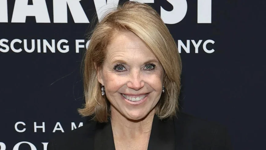 Katie Couric Shimmers in Naeem Khan Gown at Allie Molner Wedding