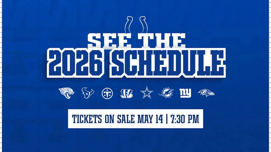 Colts Schedule 2026 Brings London Trip, Eight Home Games