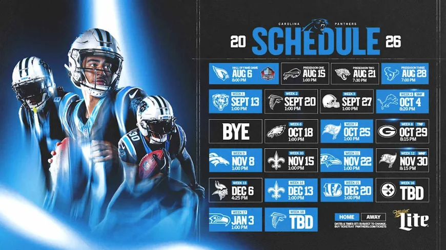 Panthers Schedule 2026 Brings 3 Prime-Time Games