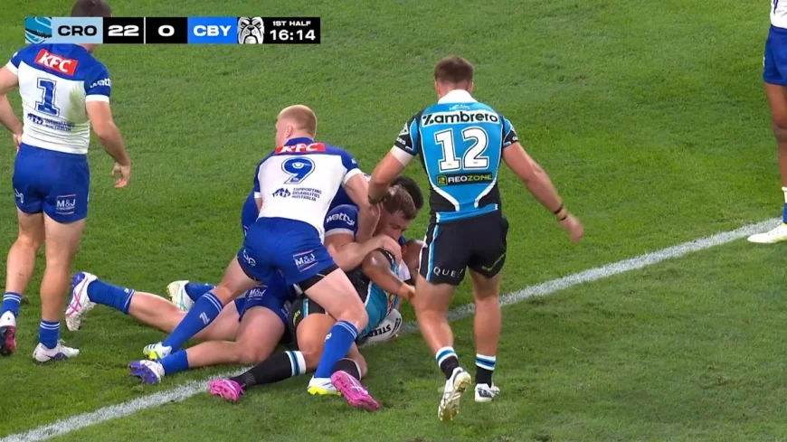 Hohepa Puru scores first NRL try in Sharks' rout