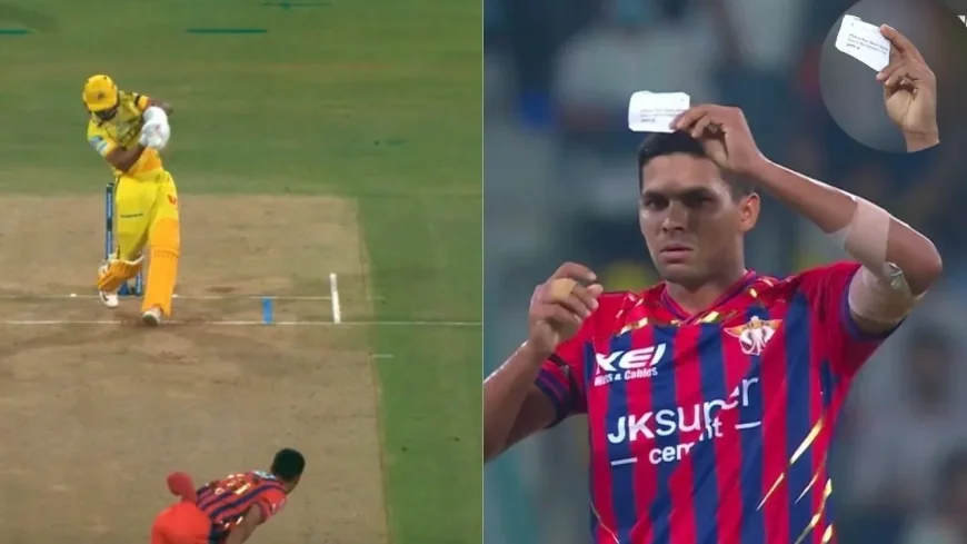 Akash Singh Takes 3 Wickets With Handwritten Note Against CSK