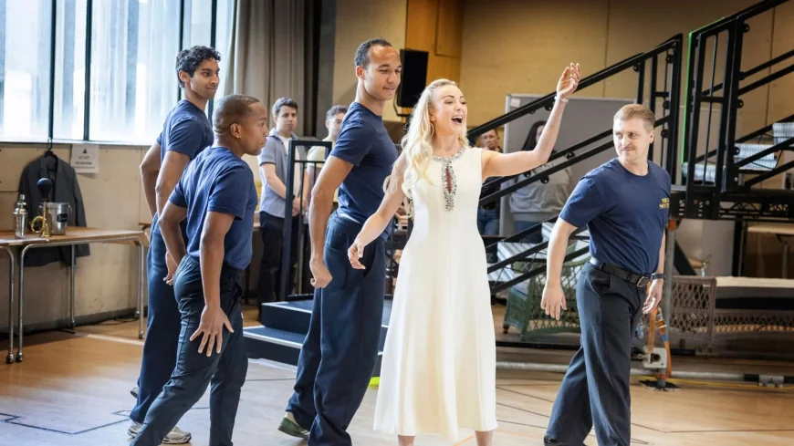 Freddie Fox Joins High Society Rehearsals for Barbican Run
