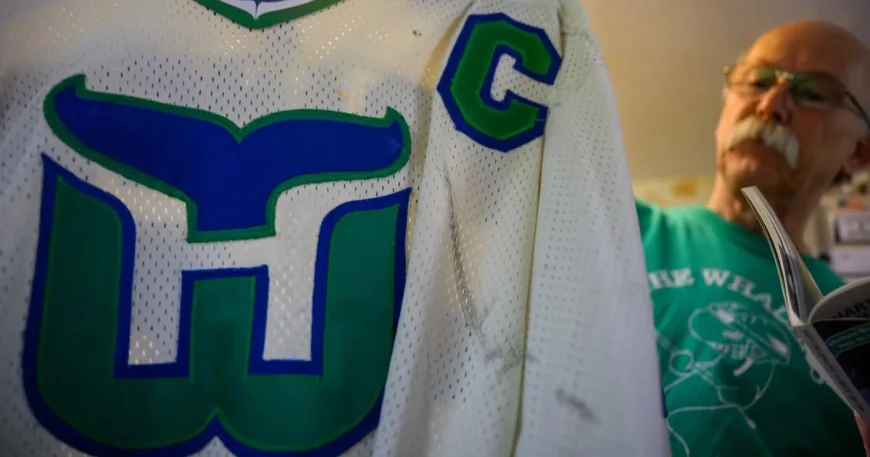 Mark Anderson Toasts Hartford Whalers Fans at 29th Anniversary