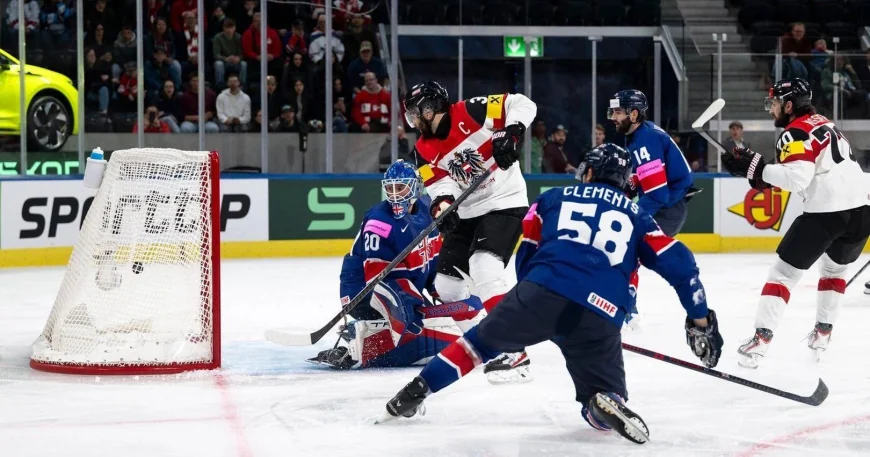 Austria Blasts Britain 5-2 at Hockey World Championship