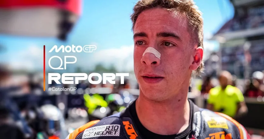 Pedro Acosta Takes Pole in Barcelona Moto Gp After Bezzecchi Crash