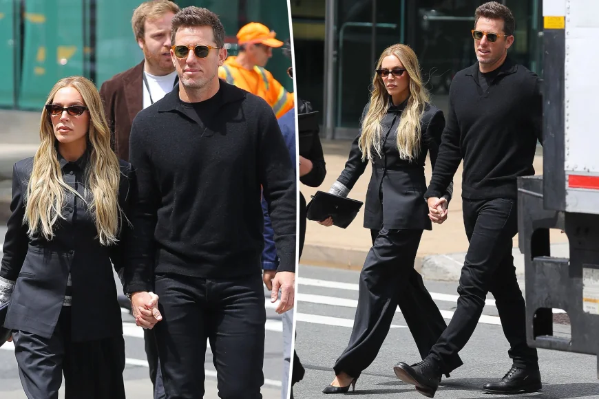 Alex Cooper Husband Walks 2026 YouTube Upfront Red Carpet Together