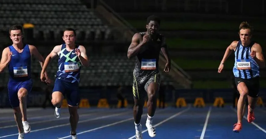 Eddie Nketia Runs 9.74 in Nebraska With Wind Aid