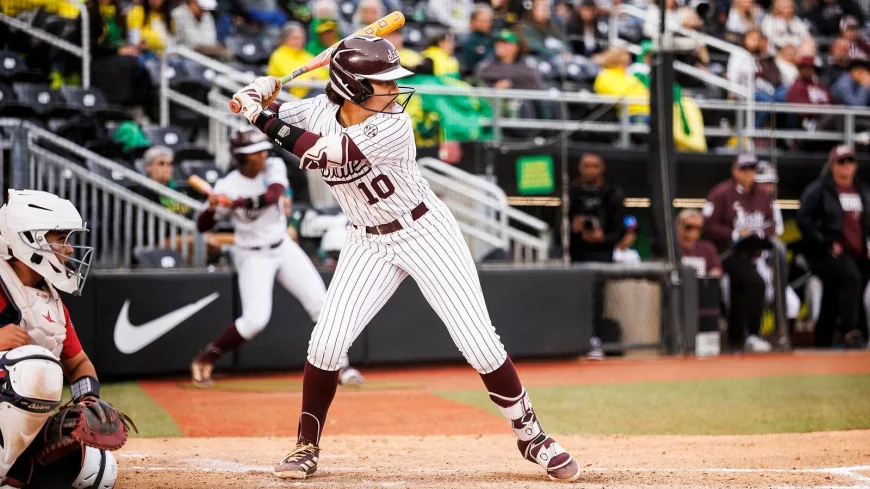 Nadia Barbary Powers Mississippi State Softball Past Saint Mary's