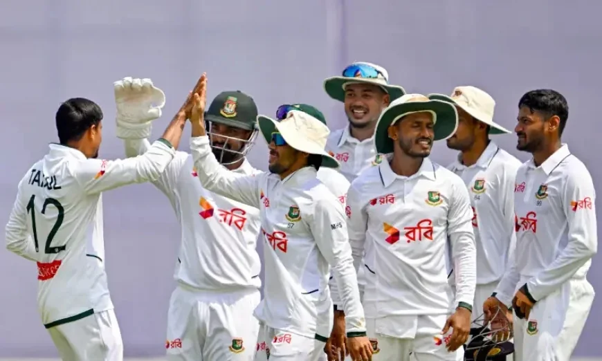 Mushfiqur Rahim-guided Bangladesh lead Pakistan by 156 after Litton's 126
