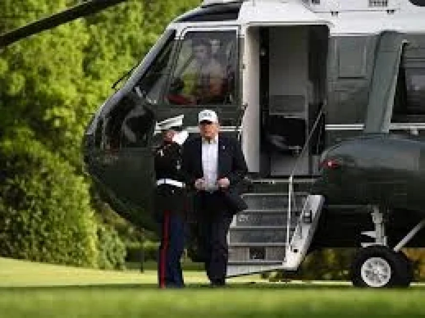Trump White House Helipad Plans Advance With Permanent South Lawn Site