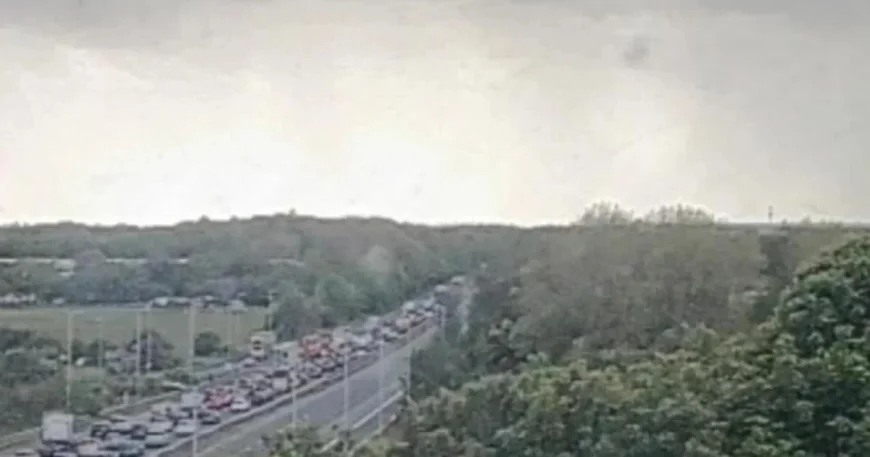 National Highways Holds M56 Traffic After 4-Vehicle Crash Near Warrington