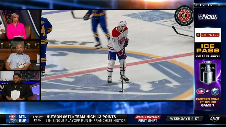 Oliver Kapanen Rejoins Canadiens Lineup for Game 7 — Canadiens Vs Sabres Live