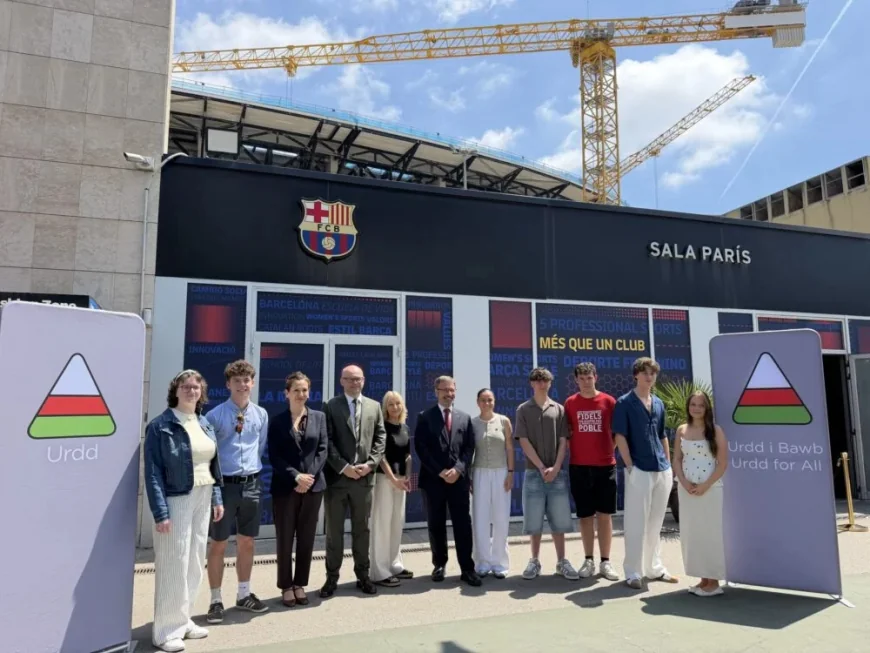 Wales youth launch 105th Peace Message from Barcelona