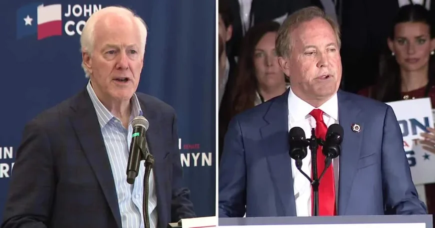 Ken Paxton attacks Cornyn as Texas runoff voting begins