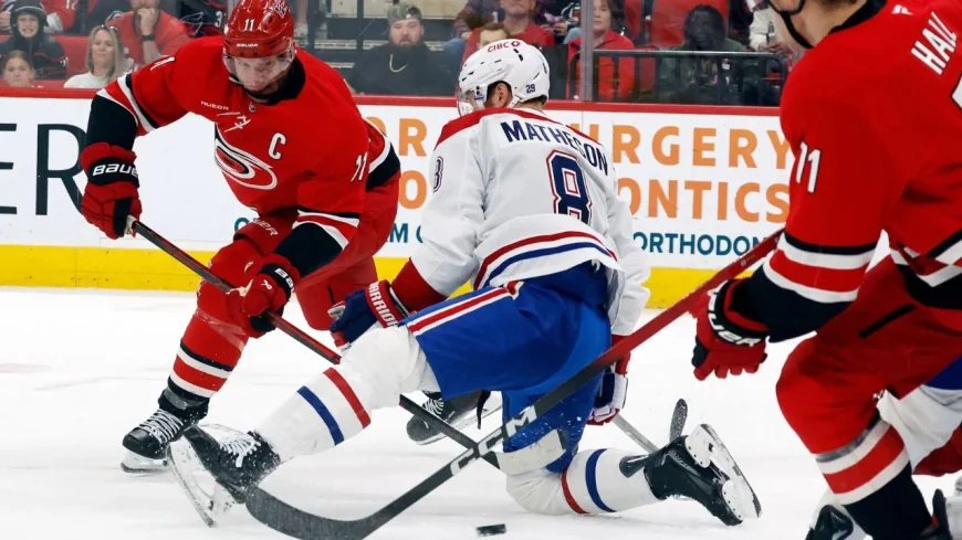 Anderson Frames Habs Vs Carolina With Game 1 in Raleigh