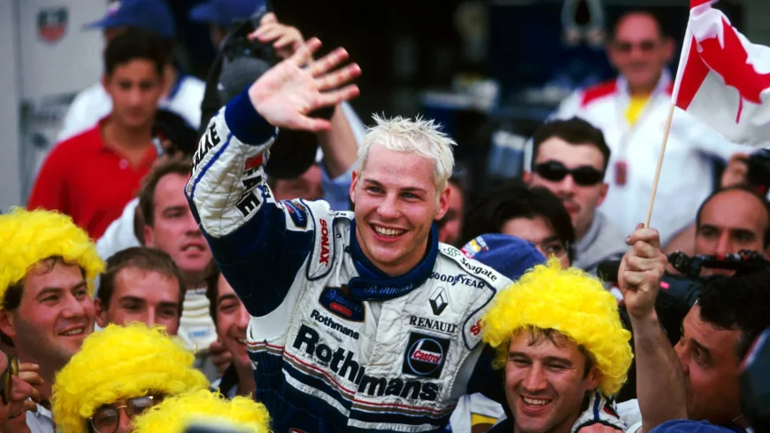 Jacques Villeneuve Bleached Peroxide Hair as F1 Style Legacy Grew