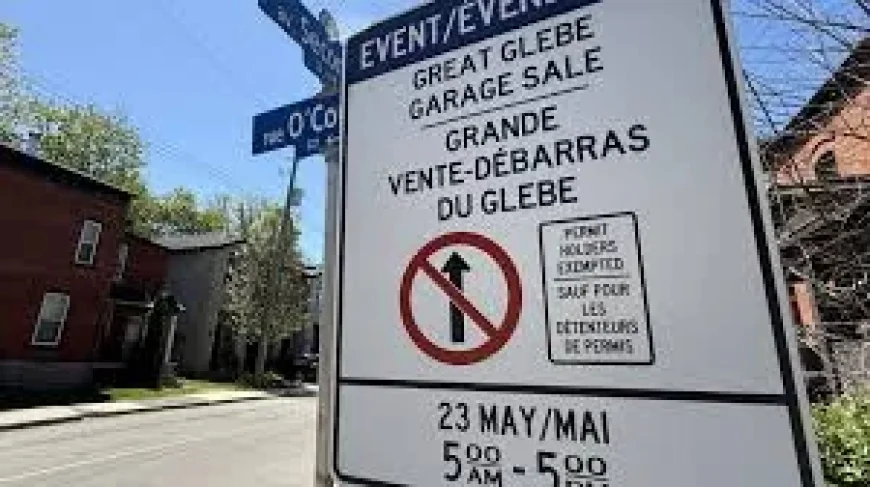 Public Services and Procurement Canada flags bridge closures for Glebe Garage Sale
