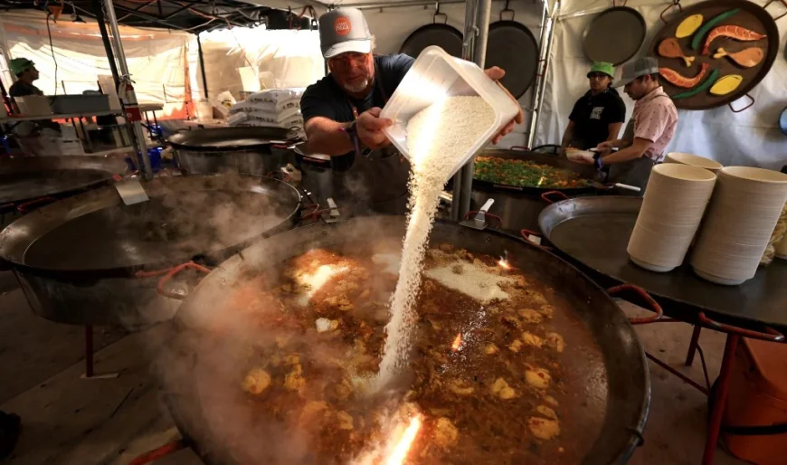Gerard Nebesky Serves Bottlerock With 80 Paella Pans a Day