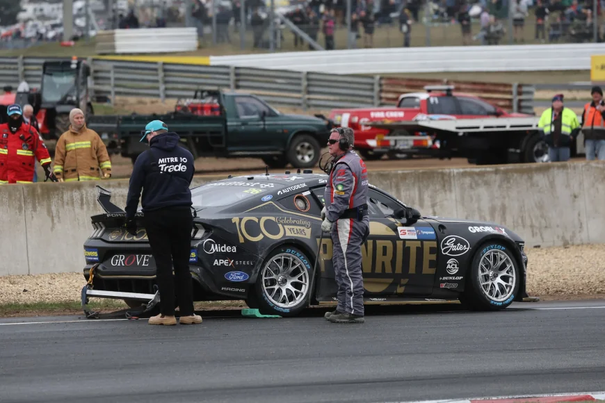 Kai Allen Crashes Out in Tasmania Qualifying After 17th in Q1
