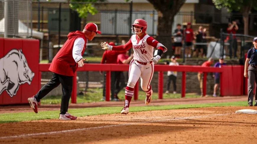Arkansas Softball Rolls Duke 14-5 in Fayetteville Super Regional Opener
