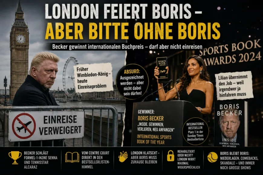 Boris Becker Wins 1 Sports Book Award, Misses London Ceremony