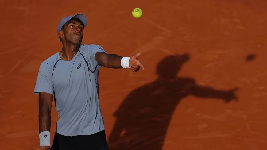 Basavareddy Tennis: Nishesh Basavareddy Takes First Set 7-6(7-5)