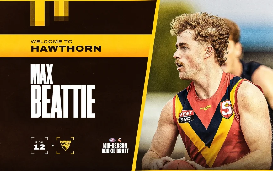 Max Beattie Joins Hawthorn With Pick 12 in 2026 Draft