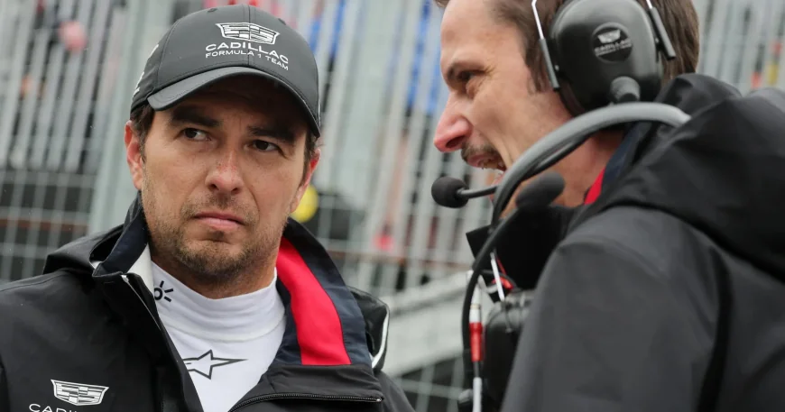 Sergio Perez Cadillac Suspension Failure Ends Lap 39 Canadian GP