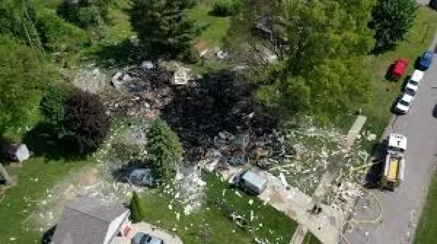 Plainfield Township house explosion leaves 1 dead, 1 critical