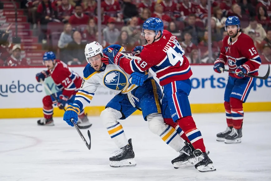 Sabres add a ramp to Canadiens Mtl logo after seven-game loss