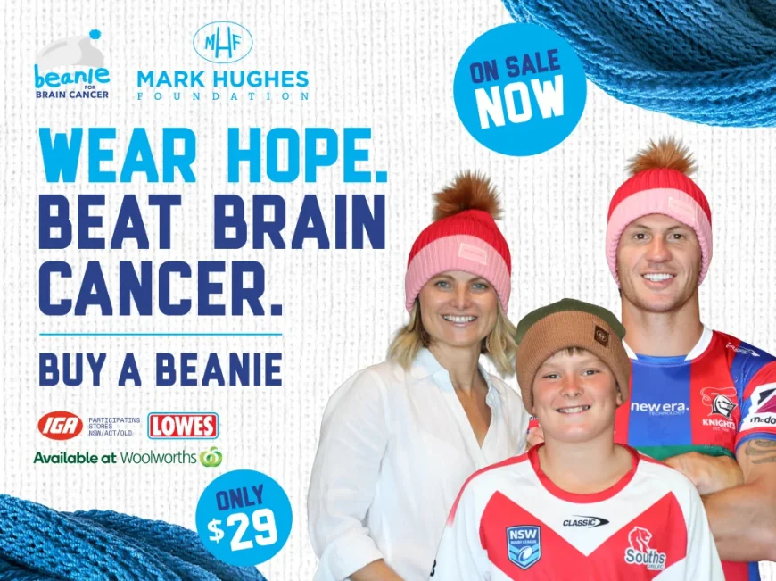 Mark Hughes Foundation launches 2026 beanies, marks 10th NRL round