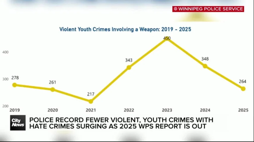 Winnipeg Police Service reports 2025 drop in violent crime and severity