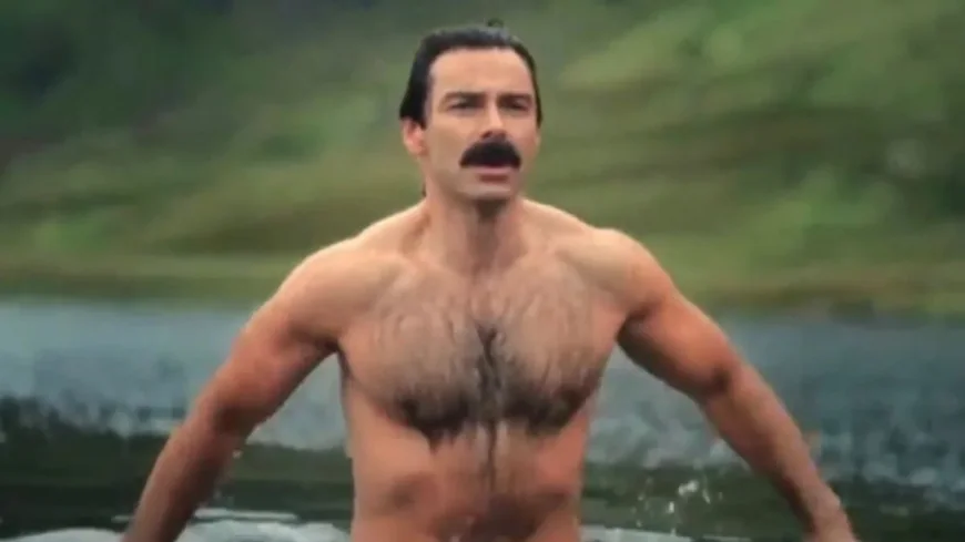 Aiden Turner Swims Naked in Loch Scene on Rivals