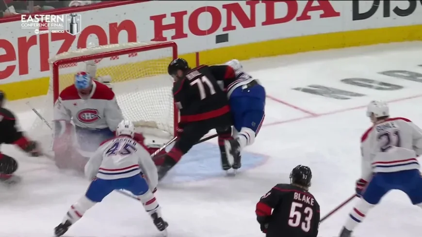 Eric Staal Watches Hall Open Game 4 for Carolina