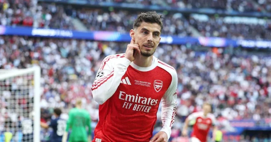 Kai Havertz Opens Arsenal Lead Against PSG 1-0 Truc Tiep Bong Da