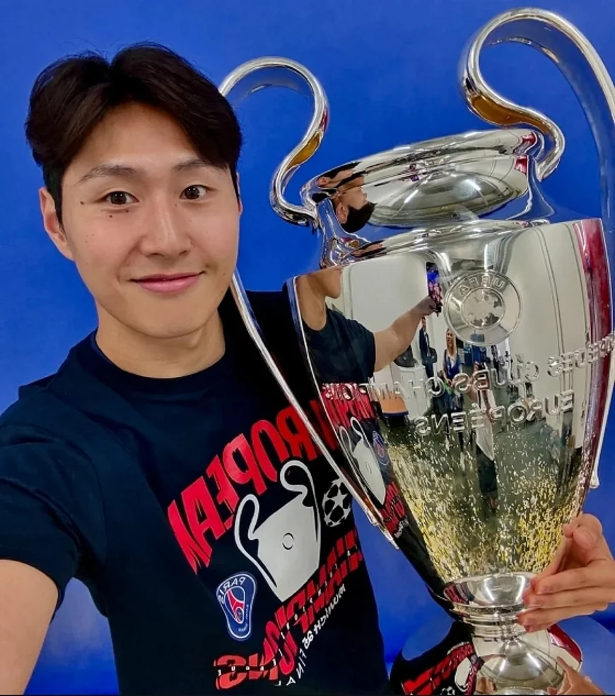 Lee Kang-in on PSG Bench for 2025 Champions League Final