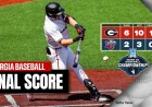 Georgia Routs Liberty 6-2 Behind Five Homers in Auburn Baseball Score