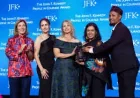 Caroline Kennedy honors Tatiana Schlossberg at JFK library ceremony