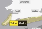 Met Office Issues Yellow Warning for Uk South Coast Strong Winds