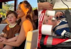 Jess Wright son airlifted after bouncy castle accident