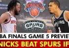 Knicks vs. Spurs Game 5: Ultimate NBA Finals Preview, Start Time, and Live Stream Guide