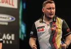 Oche 180 Leaves Schindler Darts Angle Unstated — Northern Ireland Vs Belgium Darts