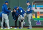Suzuki Leaves With Knee Discomfort in Cubs News Win Over Giants
