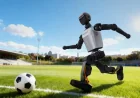 Boston Dynamics T1 Kicks Dent Lab Wall in Soccer Demo