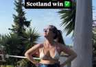 Rosie Kelly Smith celebrates Scotland win as Lorraine Kelly shares 1-0 joy